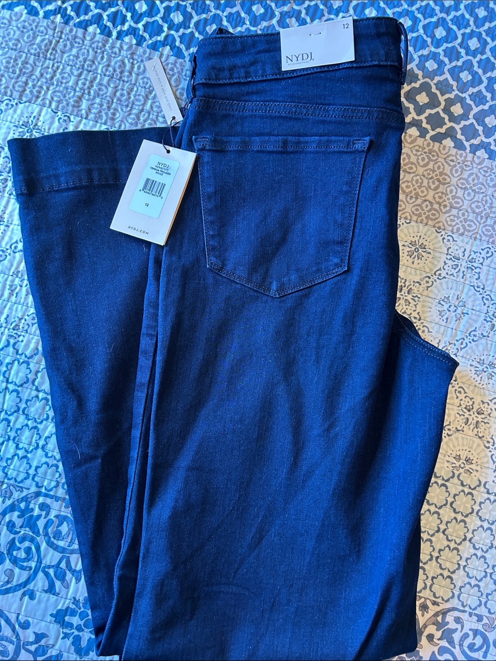 NYDJ Teresa Trouser Jean, 12, NWT